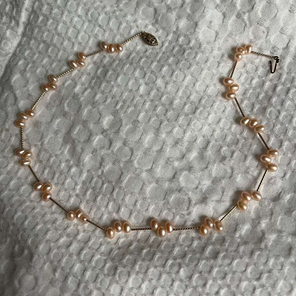 freshwater pink pearls